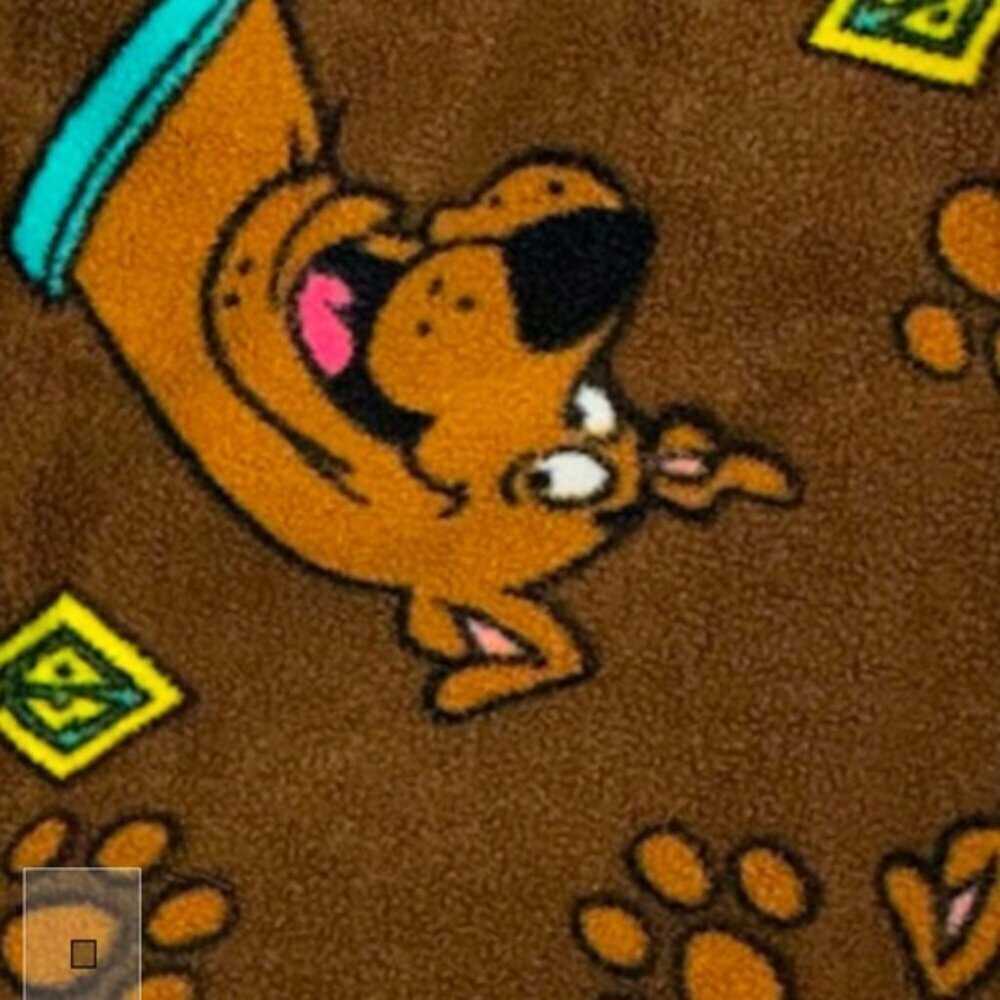 Scooby-Doo Fleece Pajama Pant Brown Multicolor Cartoon Print Unisex Toddler 4T - Picture 6 of 12